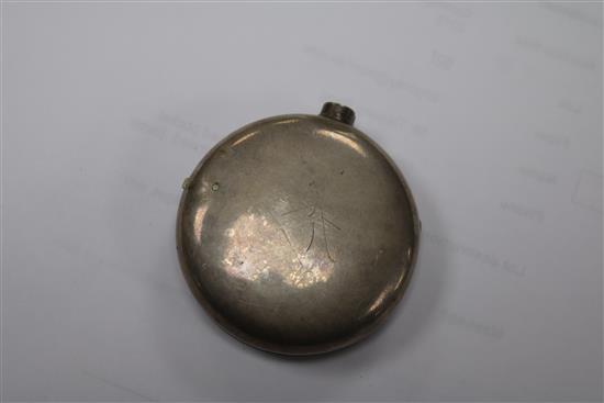 A 19th century silver pair cased pocket watch by Jos. Atkinson, Gateshead, (outer case associated).